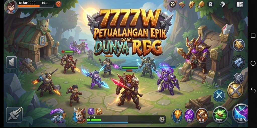 Tampilan gameplay RPG yang menarik di 7777W.
