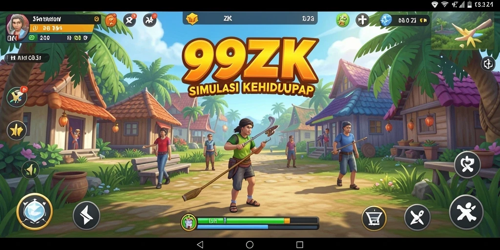Tampilan menarik dari gameplay 99ZK yang penuh warna.