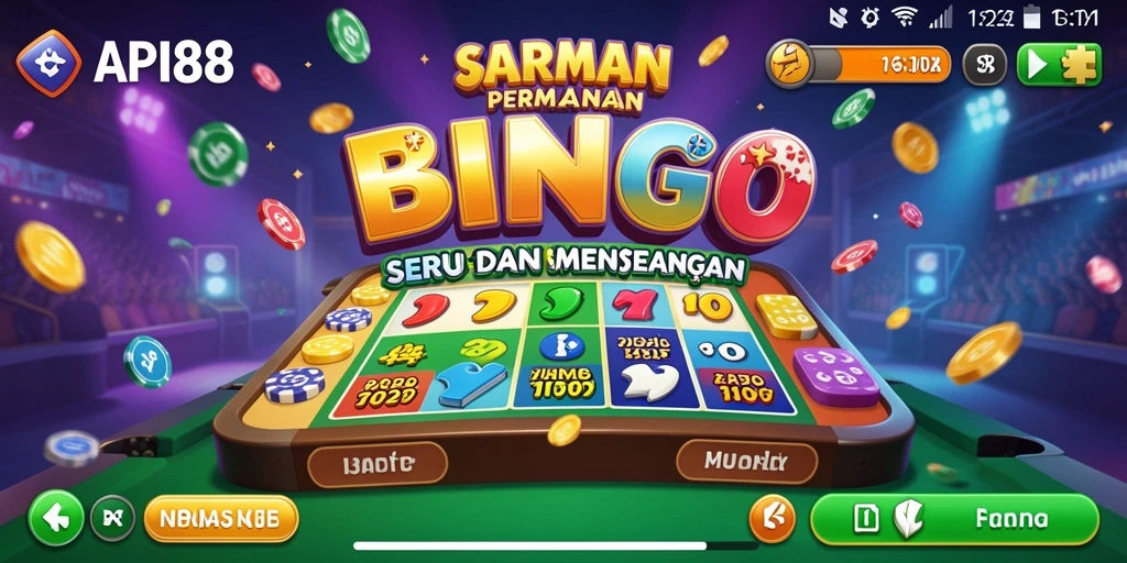 Tampilan gameplay seru dalam permainan Bingo API88.