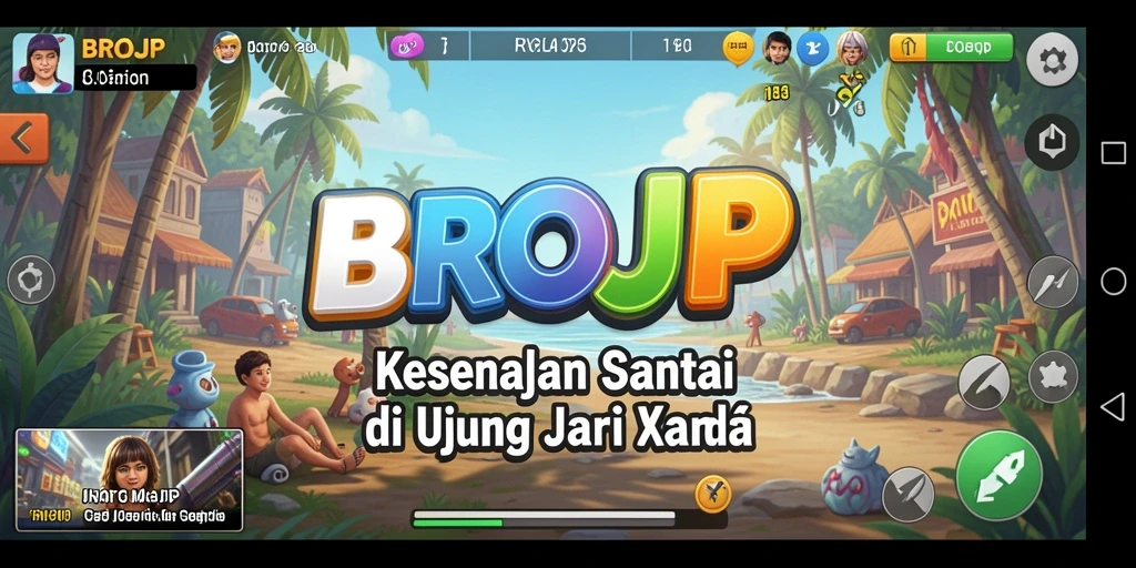 Screenshot gameplay BROJP menampilkan aksi seru dan desain grafis yang menarik.
