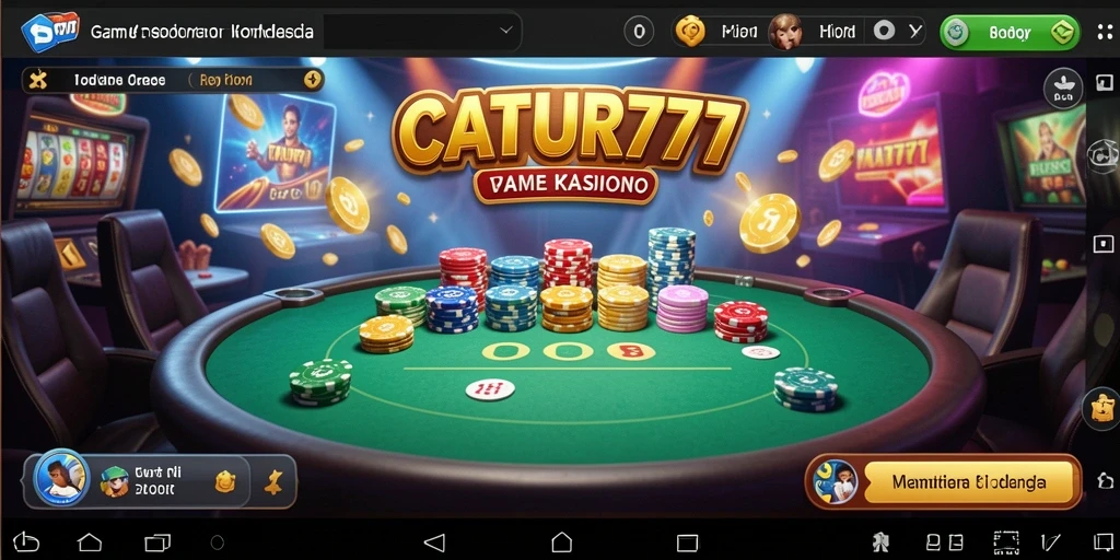 Screenshot CATUR777 menampilkan permainan catur yang mendebarkan dengan taruhan kasino.