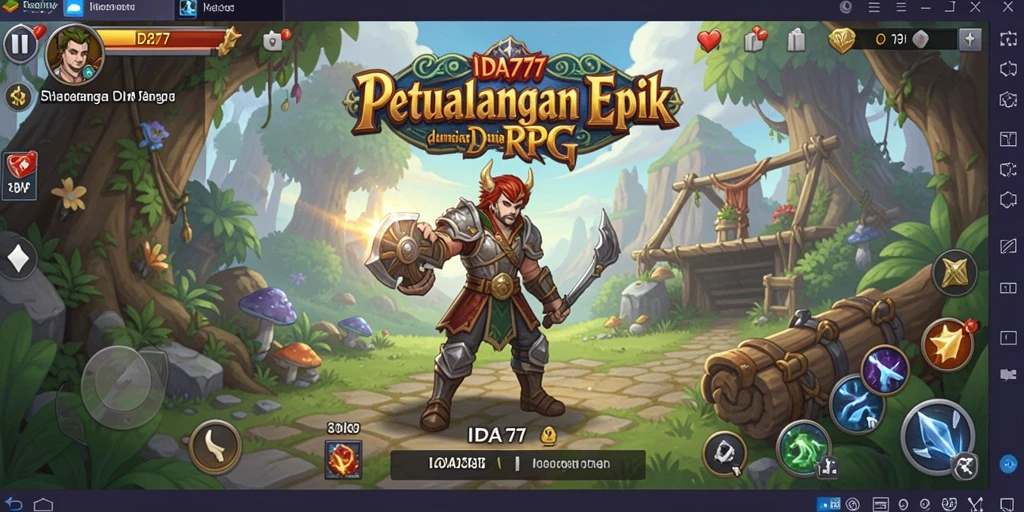 Tampilan gameplay <strong>IDA777</strong> yang epik dan penuh aksi dalam dunia RPG.
