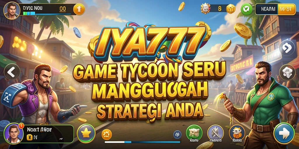 Screenshot gameplay IYA777 yang menunjukkan manajemen bisnis Tycoon.