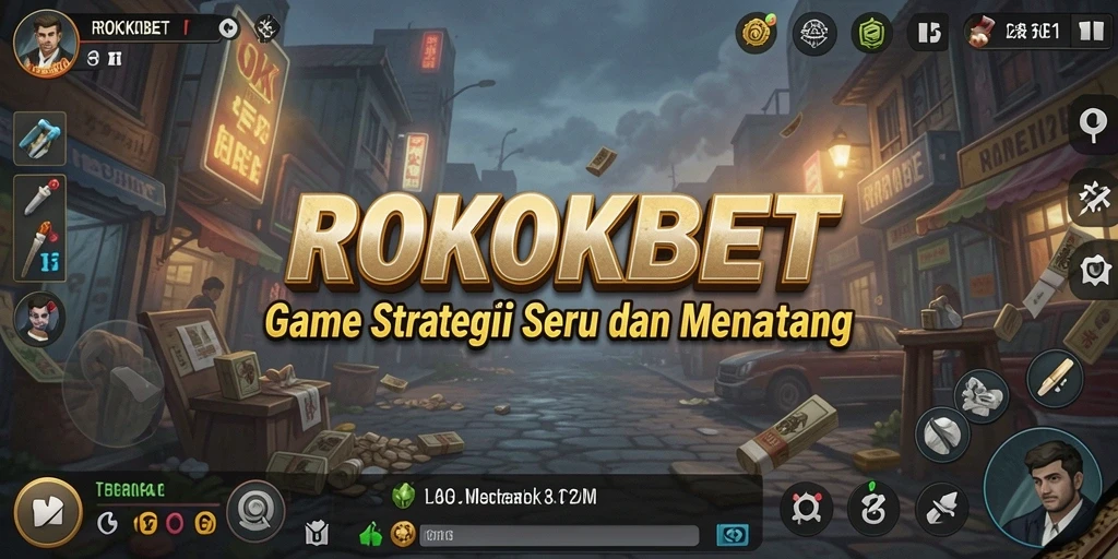 Tampilan antarmuka ROKOKBET dengan gameplay SLG yang mendebarkan.
