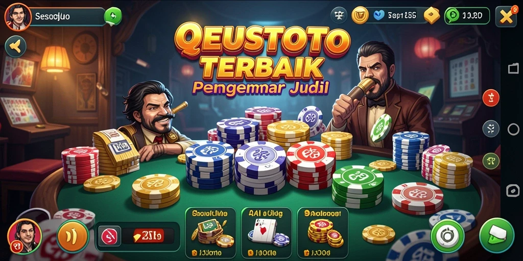 Screenshot gameplay SESETOTO menampilkan suasana permainan QiuQiu yang mendebarkan.