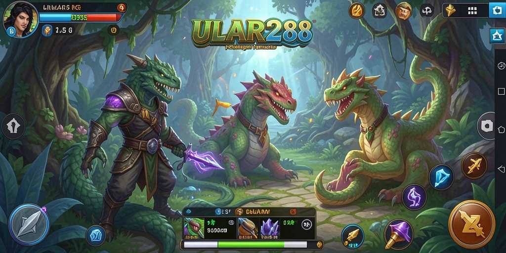 Screenshot ULAR288 menunjukkan suasana petualangan RPG yang seru.